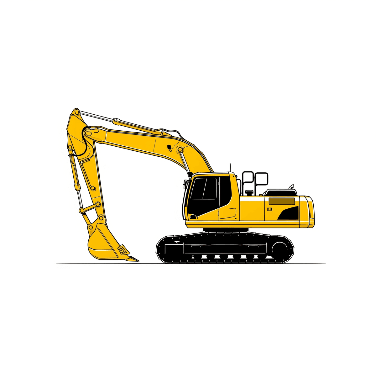 Bagger auf einer Baustelle