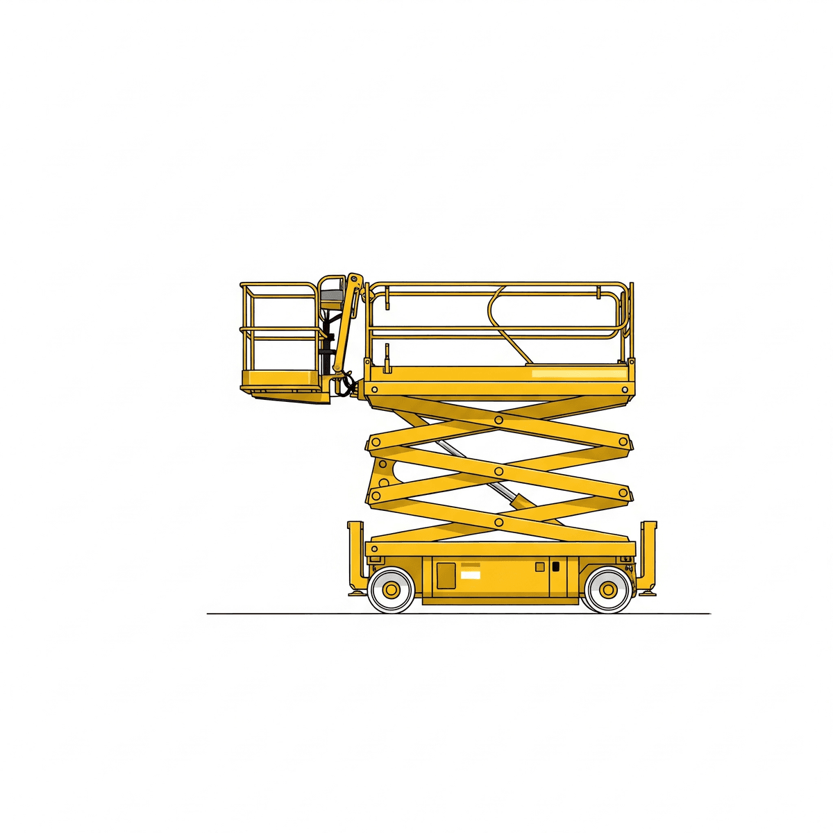 Hubarbeitsbühne im Einsatz